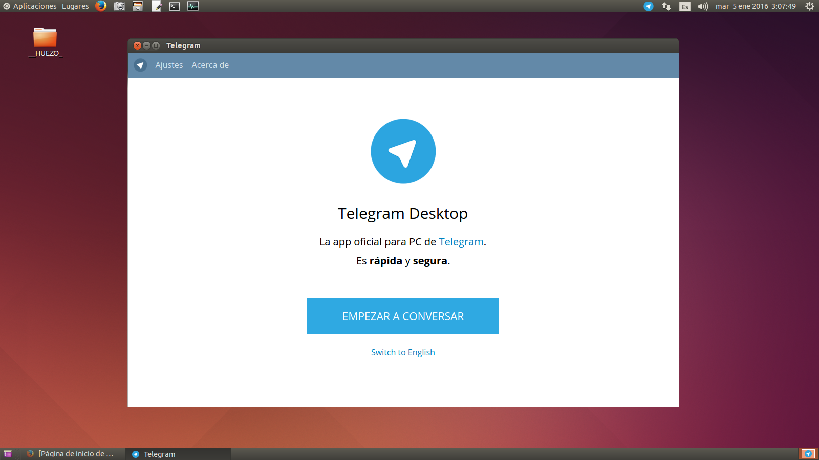 telegram desktop log in